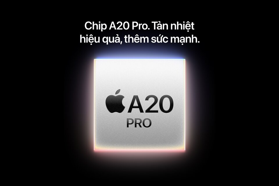 Chip A20 Pro cùng chú thích về hiệu năng và tản nhiệt